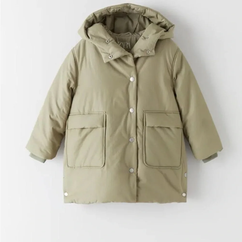 Zara Kids Khaki Hooded Jacket